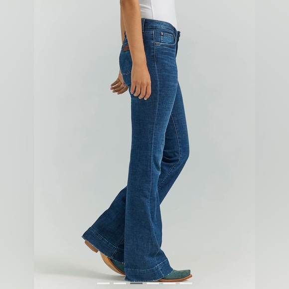 WOMEN'S WRANGLER RETRO® MAE WIDE LEG TROUSER JEAN - Picture 5 of 5